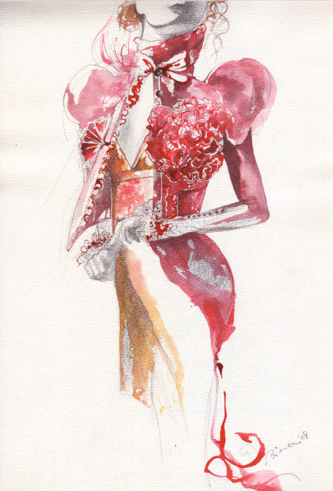 Fashion Illustration Nr. 02 by Bianca Raffaela